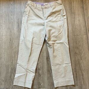 Coldwater Creek Tan Cropped Chinos Pants 10